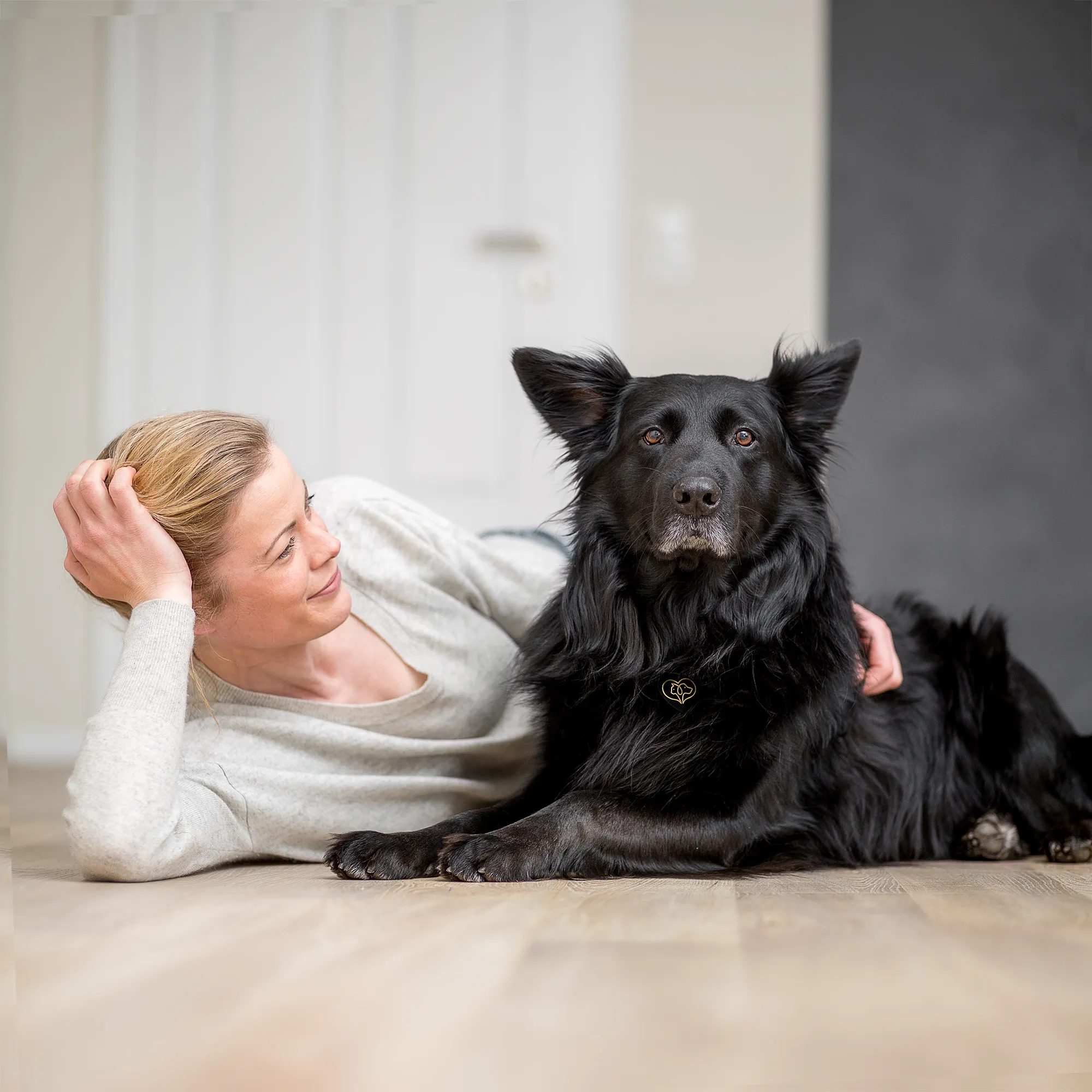 Symbiose Mensch & Tier - Portrait mit Hund
